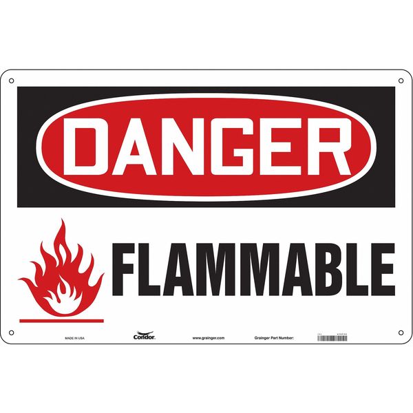 Safety Sign, 24 in Height, 36 in Width, Aluminum, Horizontal Rectangle, English