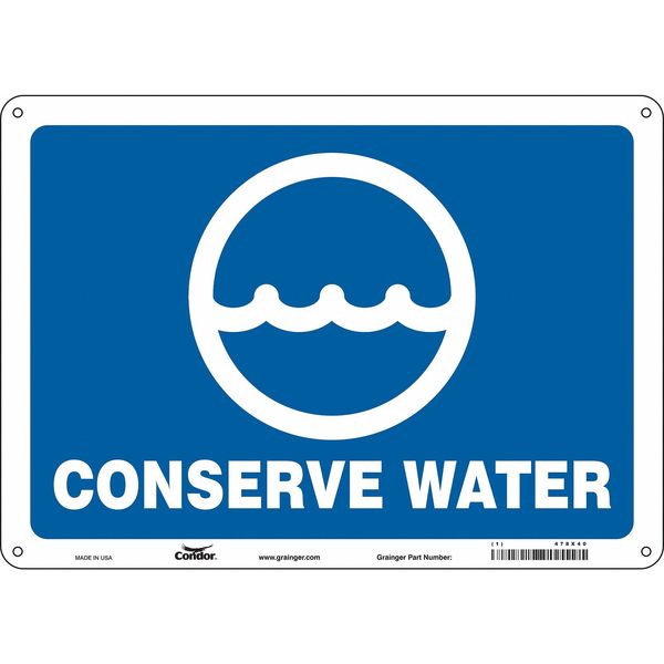 Safety Sign, 10 in Height, 14 in Width, Aluminum, Horizontal Rectangle, English, 478X40