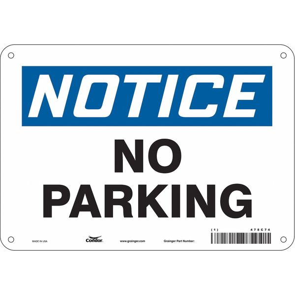 Safety Sign, 7 in x 10 in, Aluminum, 478C74