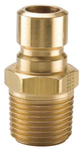 Hydraulic Quick Connect Hose Coupling, Brass Body, Sleeve Lock, 1/4