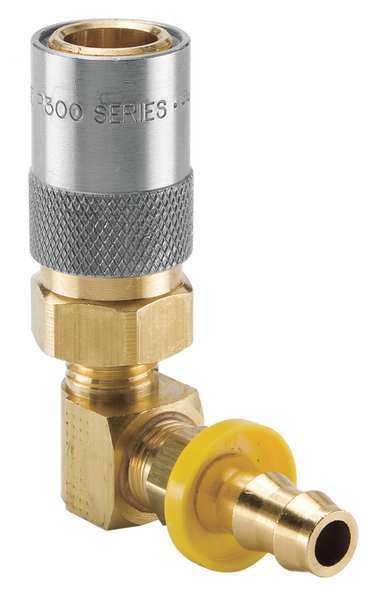 Hydraulic Quick Connect Hose Coupling, Brass Body, Sleeve Lock, Moldmate Series