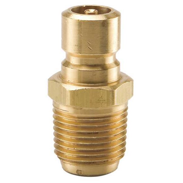 Hydraulic Quick Connect Hose Coupling, Brass Body, Sleeve Lock, 3/8
