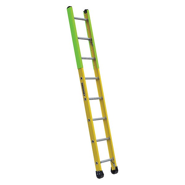 Manhole Ladder, Fiberglass, Yellow Finish
