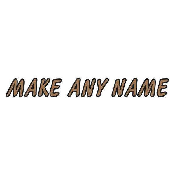 Letter Label Kit, Brown, 5 in.H, 3-1/2 in.W