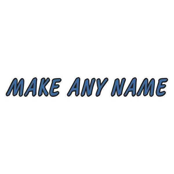 Letter Label Kit, Blue, 5 in.H, 3-1/2 in.W
