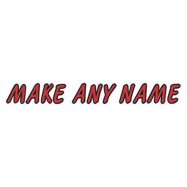 Letter Label Kit, Red, 5 in. H, 3-1/2 in. W