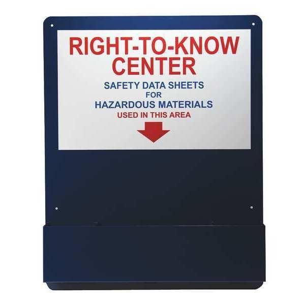 Right-To-Know Center, Alum, Red, Blue/White
