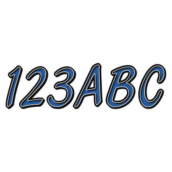 Number and Letter Combo Kit, Blue, 3in.H