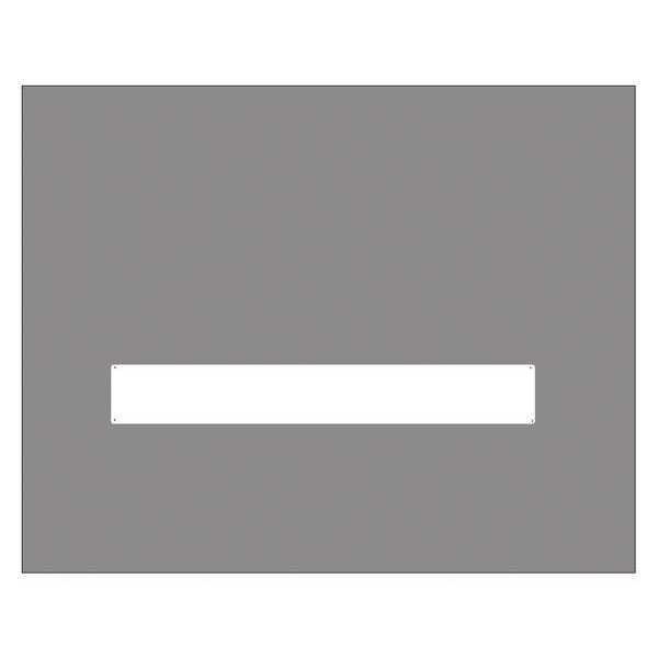 Placard, White, 24 in. H, 4 in. W, PK2