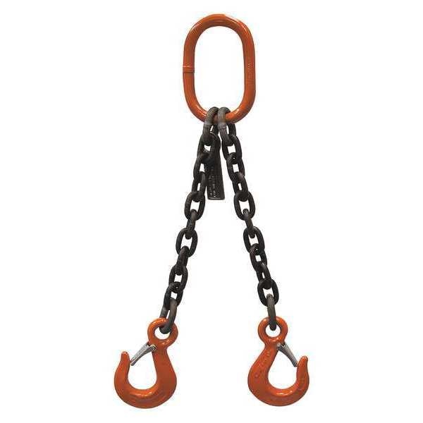Chain Sling, Grade 100, 6 ft L, DOS Sling