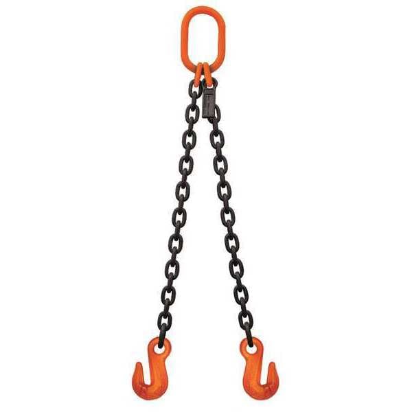 Chain Sling, 3/8in Size, 4 ft L, DOG Sling
