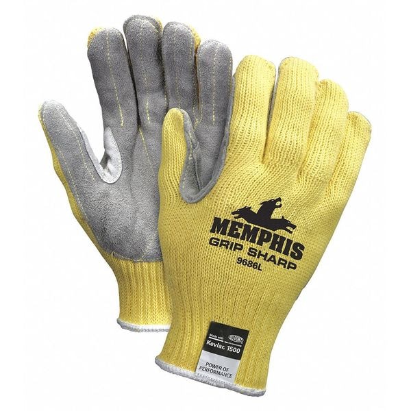 Cut Resistant Gloves, A3 Cut Level, Uncoated, M, 1 PR