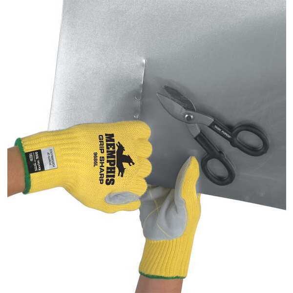 Cut Resistant Gloves, A3 Cut Level, Uncoated, L, 1 PR