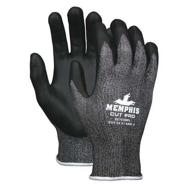 Cut Resistant Coated Gloves, A2 Cut Level, Foam Nitrile, L, 1 PR