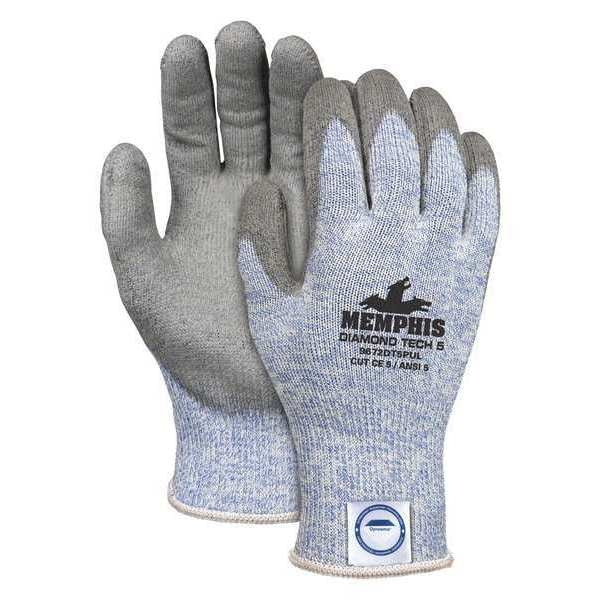 Cut Resistant Coated Gloves, A5 Cut Level, Polyurethane, XL, 1 PR