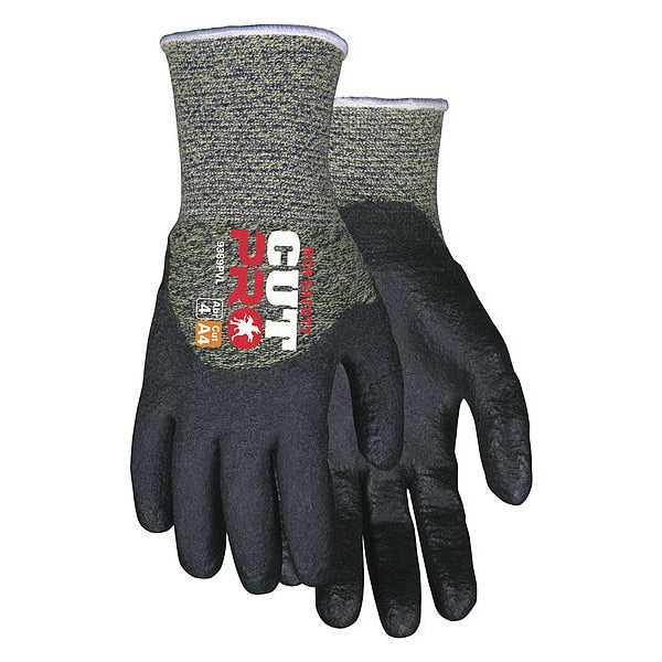 Cut Resistant Coated Gloves, A4 Cut Level, HPT, M, 1 PR