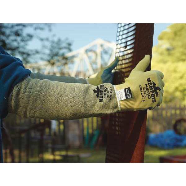 Cut Resistant Coated Gloves, A6 Cut Level, PVC, M, 1 PR