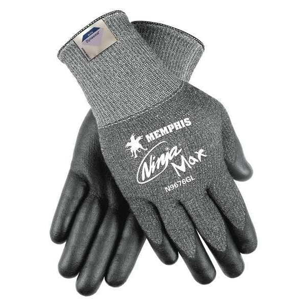 Cut Resistant Coated Gloves, A3 Cut Level, Nitrile/Polyurethane, L, 1 PR