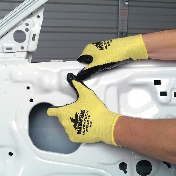 Cut Resistant Coated Gloves, A2 Cut Level, Foam Nitrile, XS, 1 PR