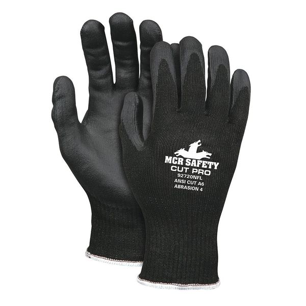 Cut Resistant Coated Gloves, A6 Cut Level, Foam Nitrile, M, 1 PR