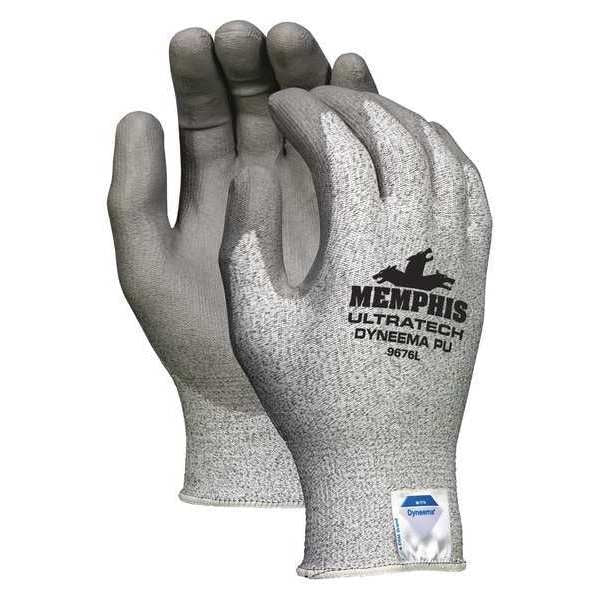Cut Resistant Coated Gloves, A3 Cut Level, Polyurethane, S, 1 PR