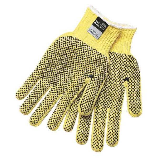 Cut Resistant Coated Gloves, A3 Cut Level, PVC, M, 12PK