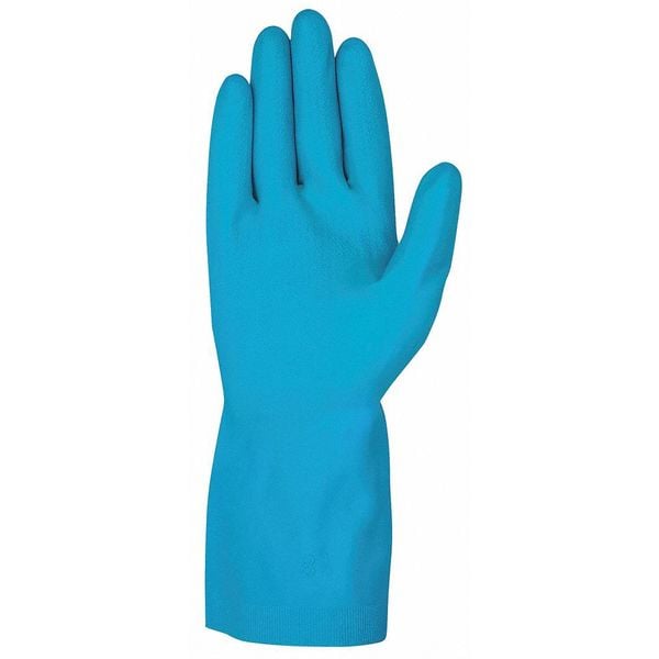 Coated Gloves, M, Blue/Blk/Gray, Unlined, PR