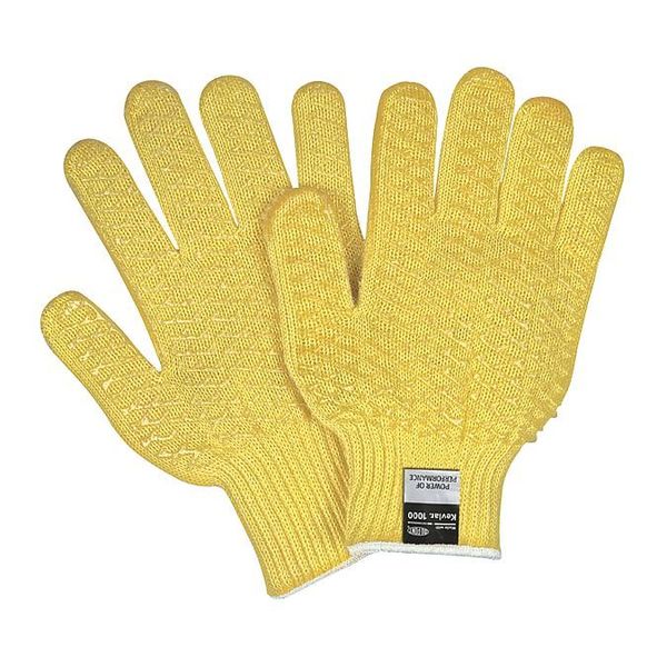 Cut Resistant Coated Gloves, A3 Cut Level, PVC, S, 12PK