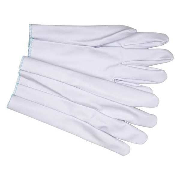 Vinyl Coated Gloves, Full Coverage, Blue, L, 12PK