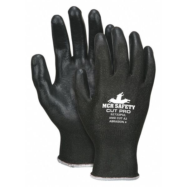 Cut Resistant Coated Gloves, A3 Cut Level, Polyurethane, L, 1 PR