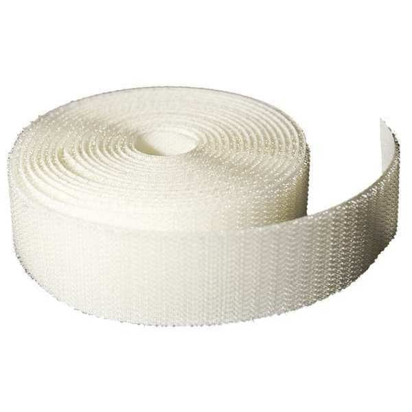 Reclosable Fastener, No Adhesive, 150 ft, 2 in Wd, White