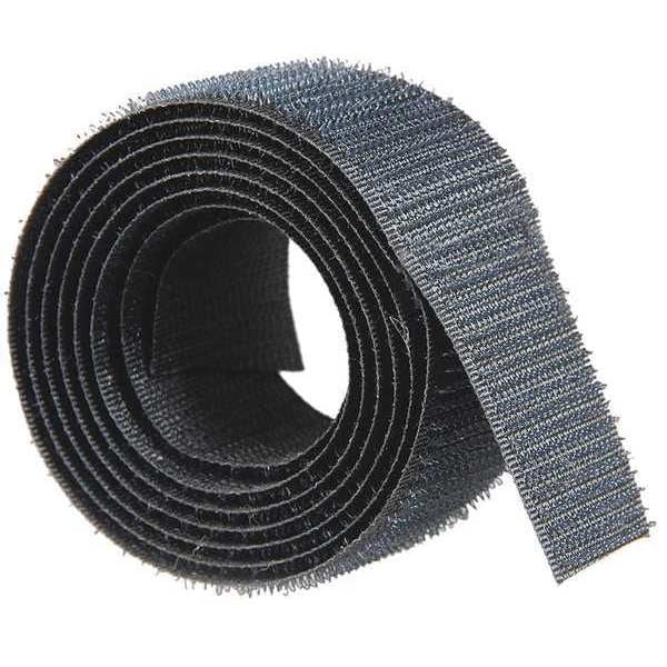 Reclosable Fastener, No Adhesive, 150 ft, 2 in Wd, Black