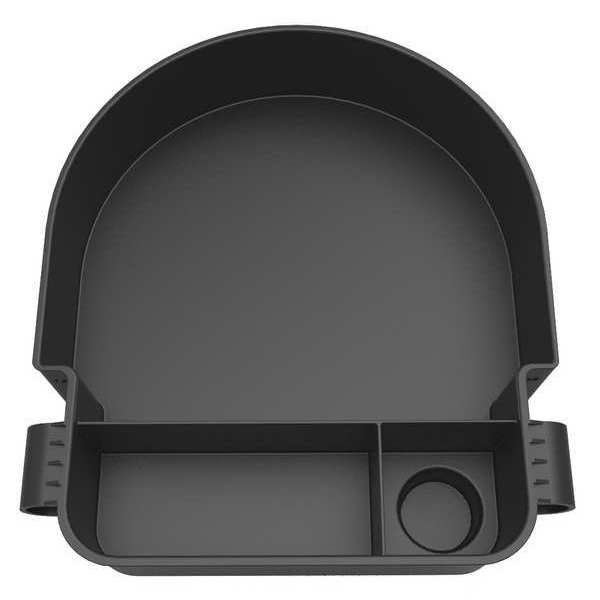 PLUS Cart Accessory Tray, Black, Plastic