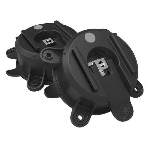 Retrctble Belt Barrier, Suction Cup, Blk