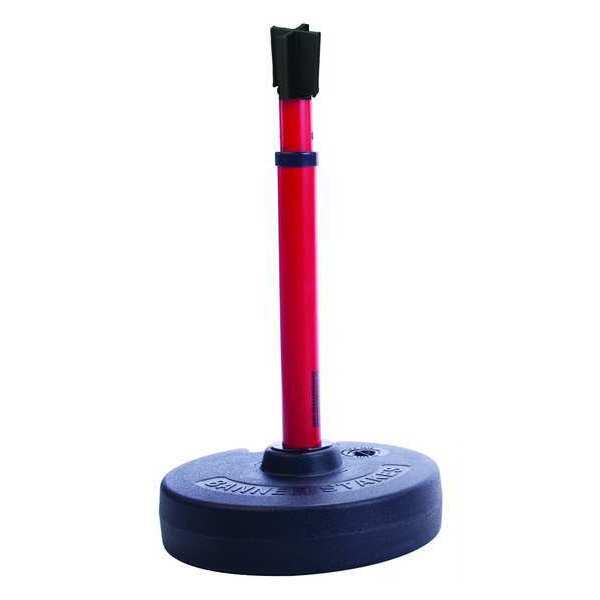 Retrctble Belt Barrier, Suction Cup, Blk
