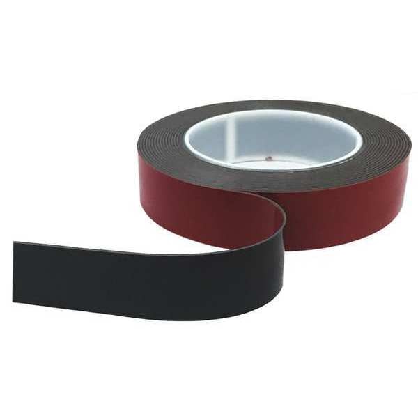 Foam Tape, Black, 5-1/2 yd. L, 1 in. W