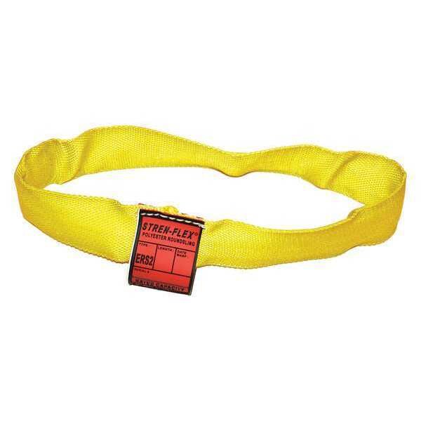 Round Sling, Endless, Yellow, 16 ft. L
