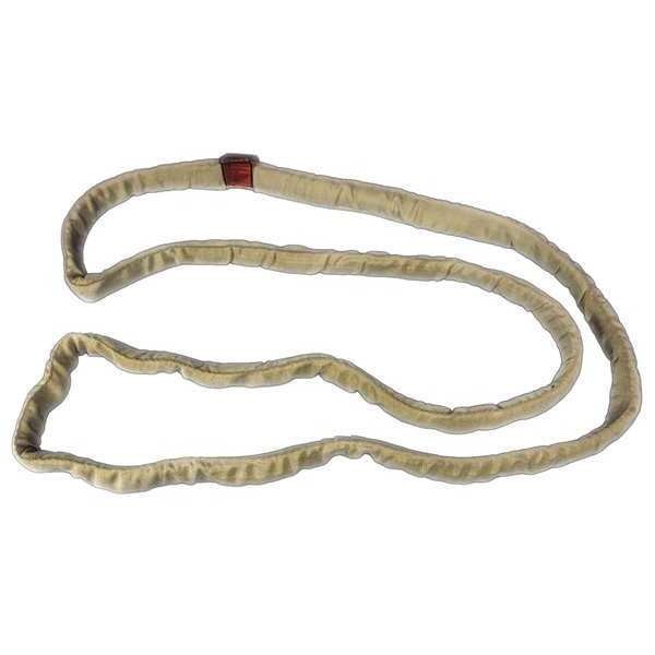 Round Sling, Endless, Tan, 6 ft. L