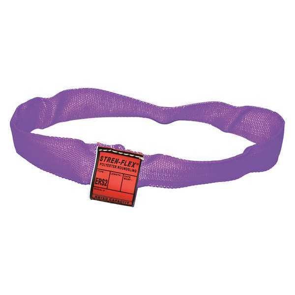 Round Sling, Endless, Purple, 4 ft. L