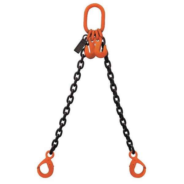 Chain Sling, 2 Chain, 1/2in Size, 12ft L