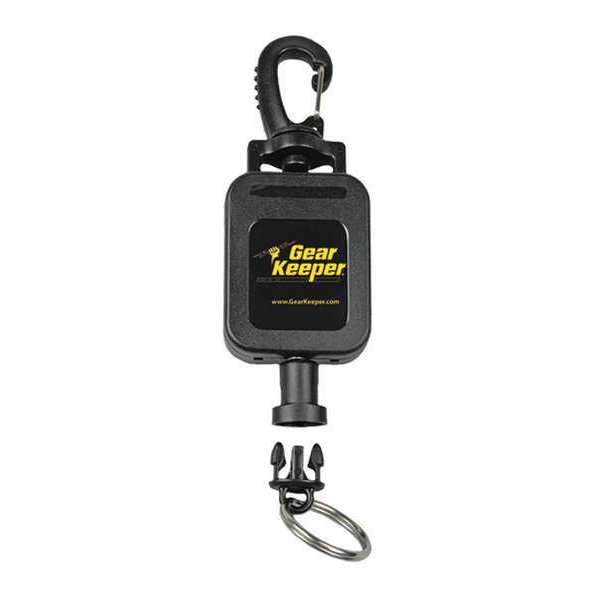Retractor, 32inL, Black, 9/16lb, Plastic/SS