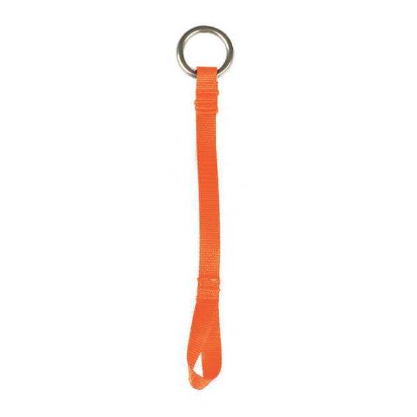 Wrist Tool Lanyard, 8 in. L, Orange, 10 lb