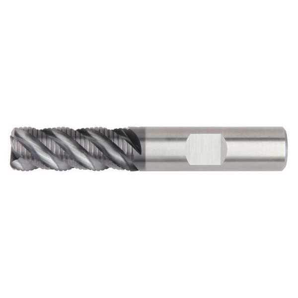 End Mill, AlTiN, 0.3750 in Millng Dia, 4M0R