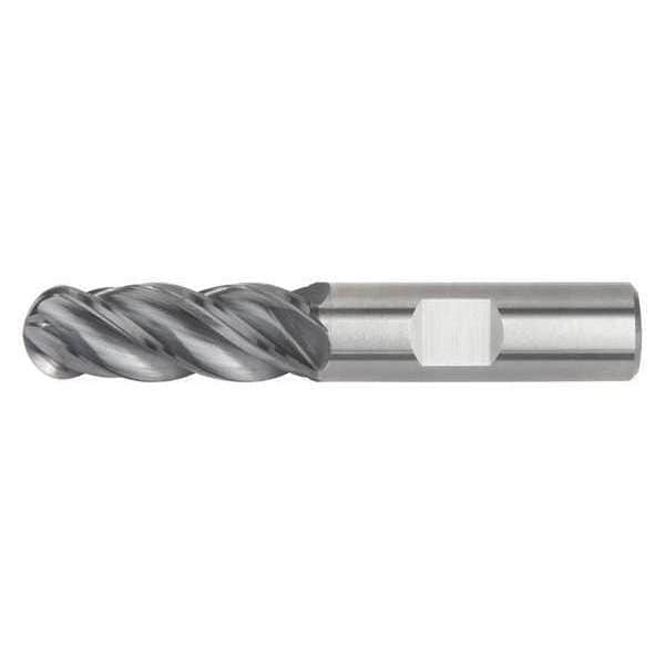 End Mill, AlTiN, 0.4375 in Millng Dia, 4V00