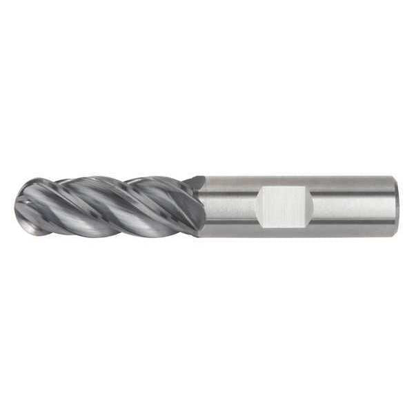End Mill, AlTiN, 0.1875 in Millng Dia, 4V00