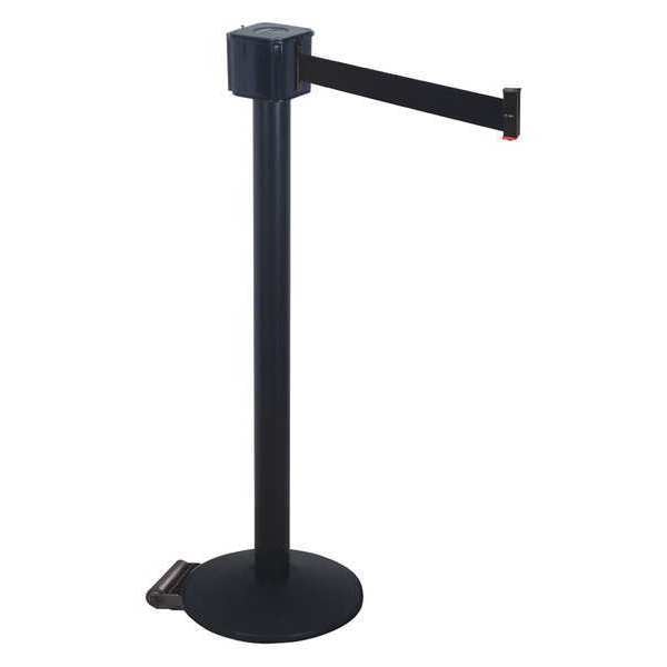 Barrier Post with Belt, Black Belt