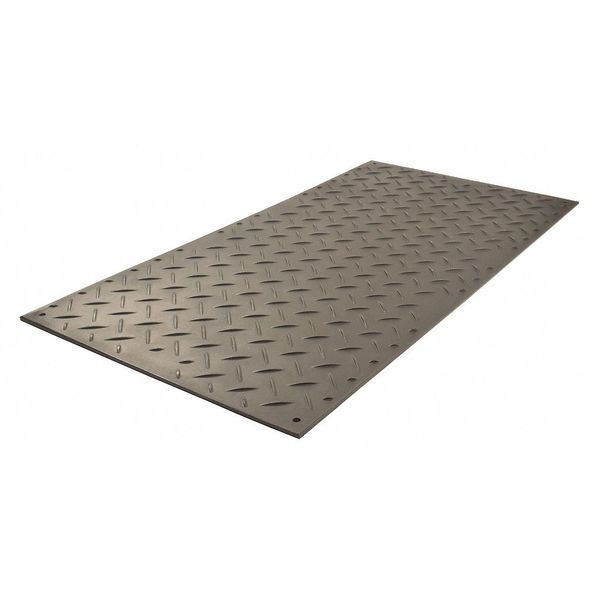 Ground Protection Mat High Density Polyethylene 8 ft 3 ft 18/25 in