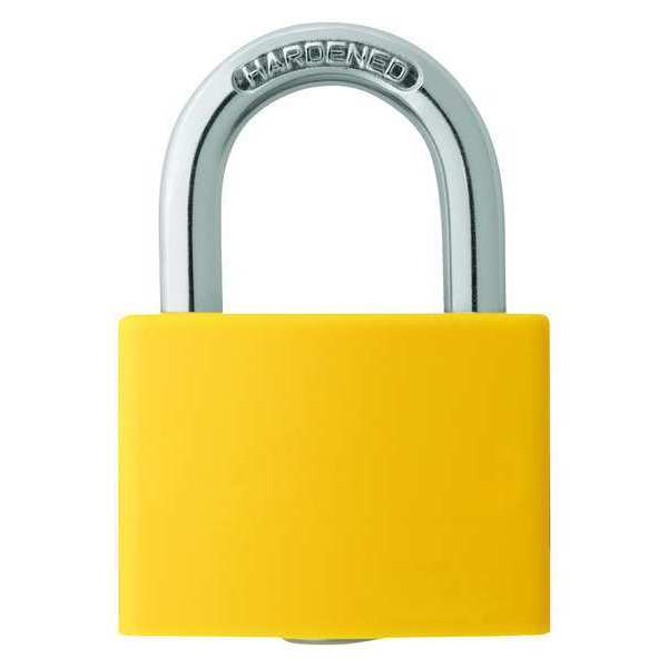 Lockout Padlock, KD, Yellow, 1-7/16