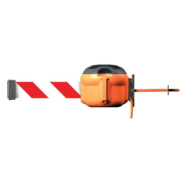 Cord Strap Holder/Receiver, Plastic, 4 7/64 in H, 5 13/64 in L, 45/64 in W, Black/Orange