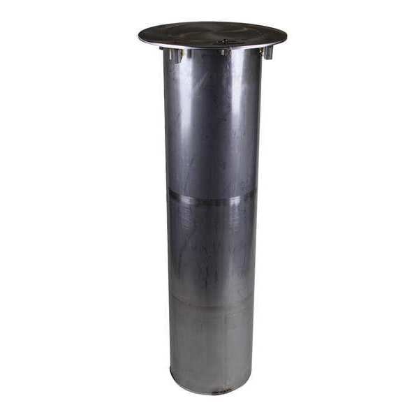 Bollard Embedment Sleeve, Slide On, 55 lb.